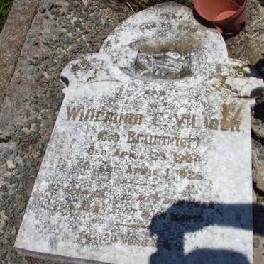 VILJOEN Willemina C. nee BRUMMER 1904-1925