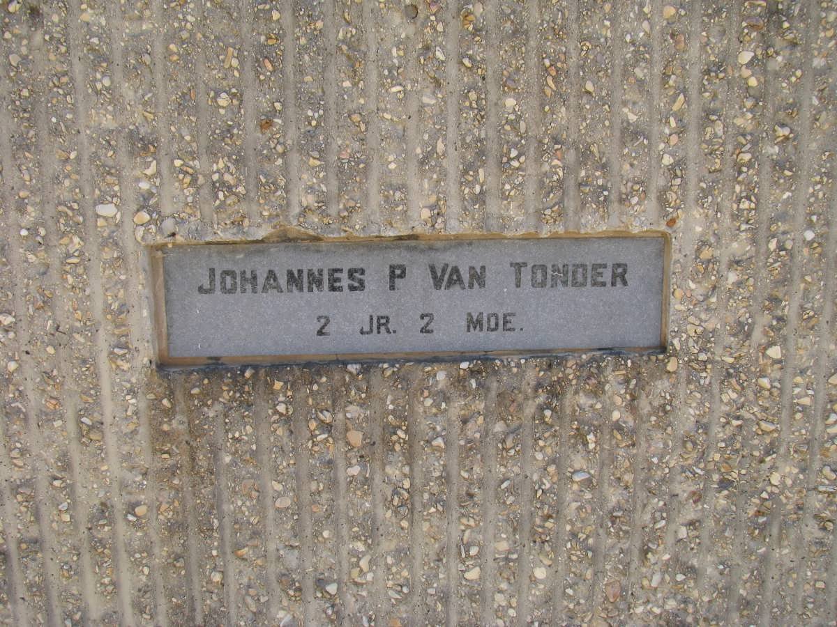 TONDER Johannes P., van