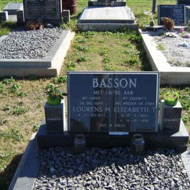 BASSON Lourens M. 1937- &amp; Elizabeth T. 1943-19??