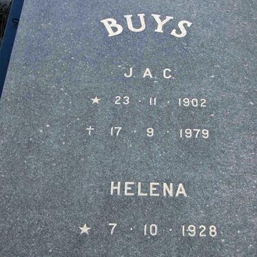 BUYS J.A.C. 1902-1979 &amp; Helena 1928-