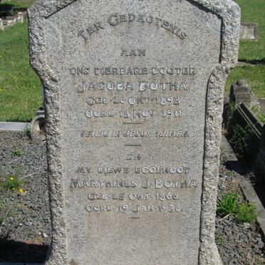 BOTHA Marthinus J. 1866-1936 :: BOTHA Jacoba 1893-1911