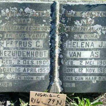 BEZUIDENHOUT Petrus C. 1900-1959 &amp; AS Helena J., van 1905-1985
