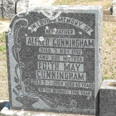 CUNNINGHAM Alfred -1952 &amp; Edith May -1959