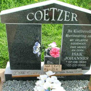 COETZER Isak Johannes 1930-2003