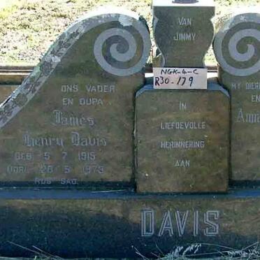 DAVIS James Henry 1915-1979 &amp; Anna Jacoba NAUDÉ 1919-1964