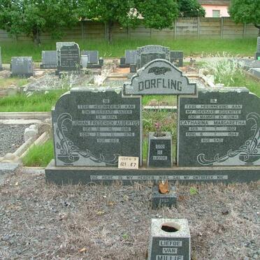 DORFLING Johan Frederick Albertus 1896-1975 &amp; Catharina Margaretha 1902-1964