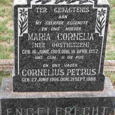 ENGELBRECHT Cornelius Petrus 1906-1988 &amp; Maria Cornelia OOSTHUIZEN 1909-1952