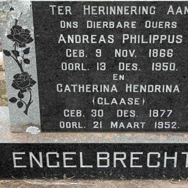 ENGELBRECHT Andreas Philippus 1866-1950 &amp; Catherina Hendrina CLAASE 1877-1952