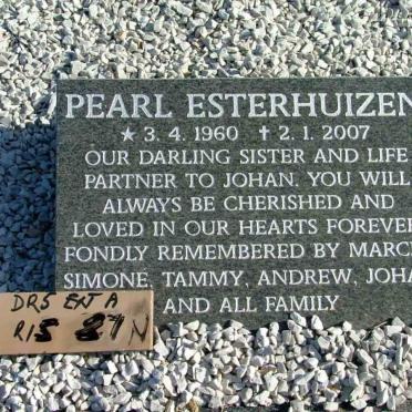 ESTERHUIZEN Pearl 1960-2007