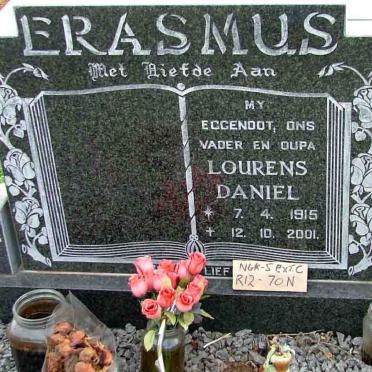 ERASMUS Lourens Daniel 1915-2001