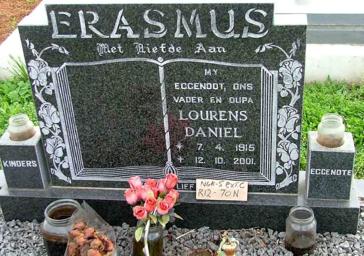 ERASMUS Lourens Daniel 1915-2001