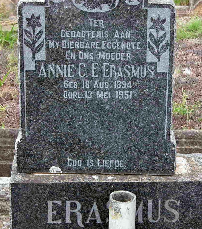 ERASMUS Annie C.E. 1894-1951