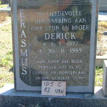 ERASMUS Derick 1977-1989