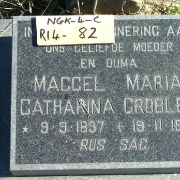 GROBLER Maggel Maria Catharina 1897-1958