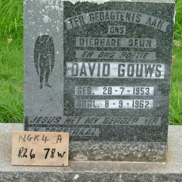 GOUWS David 1953-1962