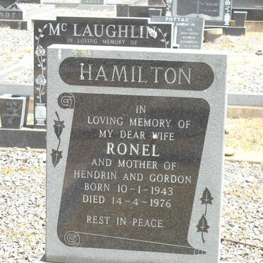 HAMILTON Ronel nee VISSER 1943-1976