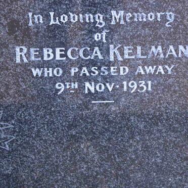 KELMAN Rebecca -1931