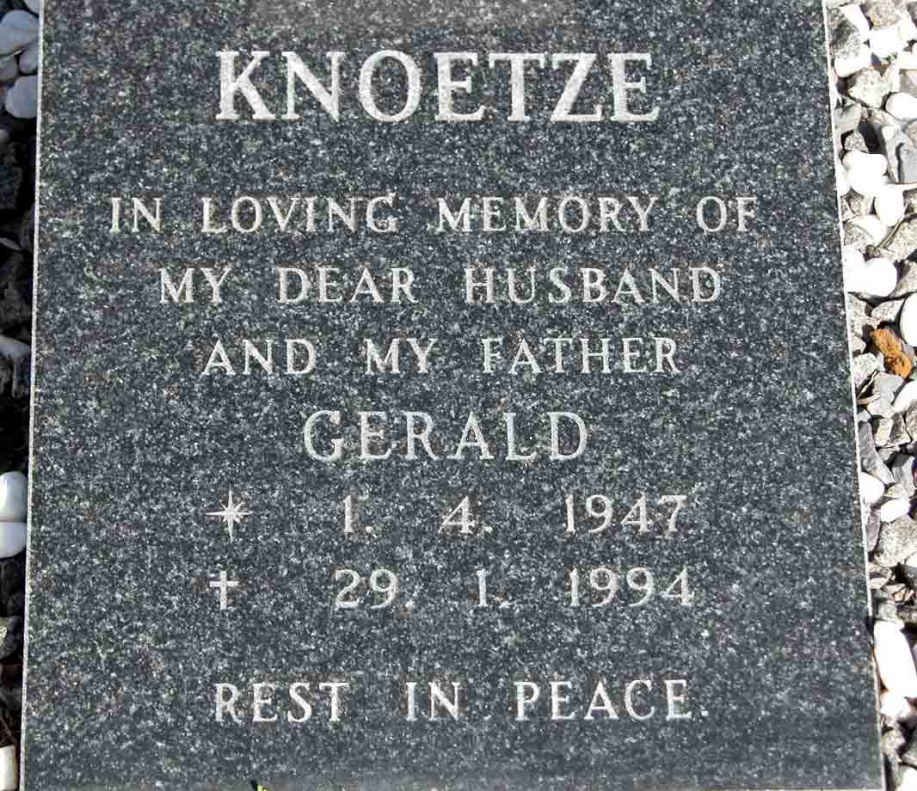 KNOETZE Gerald 1947-1994