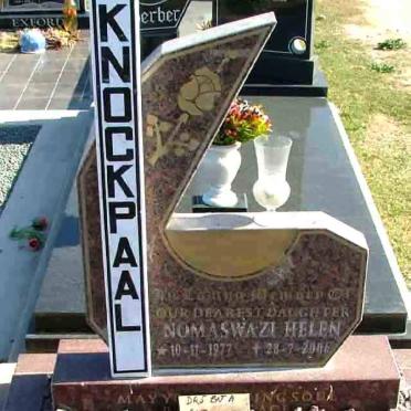 KNOCKPAAL Nomaswazi Helen 1977-2006