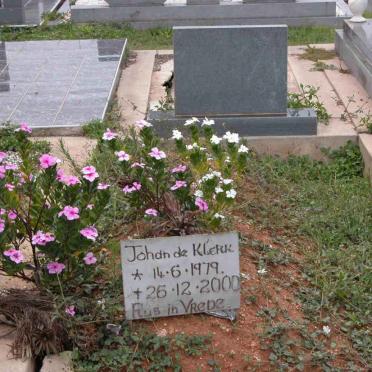KLERK Johan, de 1979-2000