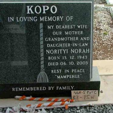 KOPO Norityi Norah 1943-2003