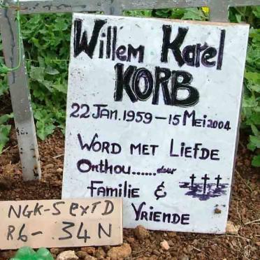 KORB Willem Karel 1959-2004