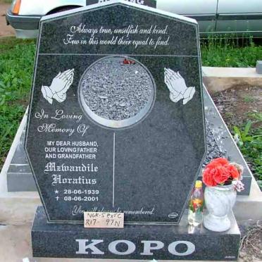 KOPO Mzwandile Horatius 1939-2001