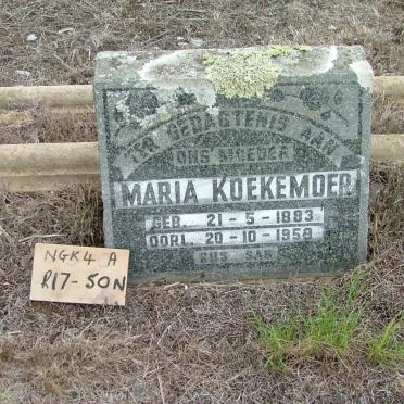 KOEKEMOER Maria 1883-1959
