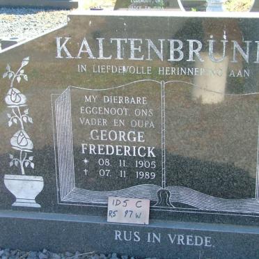 KALTENBRÜNN George Frederick 1905-1989
