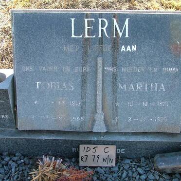 LERM Tobias 1913-1989 &amp; Martha 1921-1990