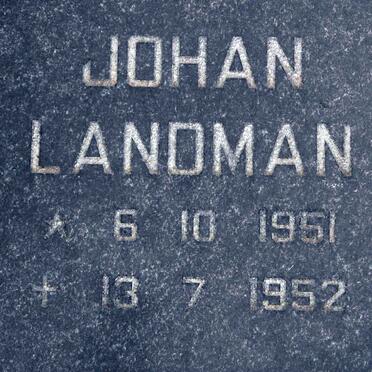 LANDMAN Johan 1951-1952