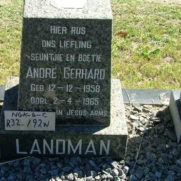 LANDMAN André Gerhard 1958-1965