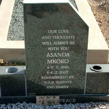 MKOKO Asanda 1985-2007