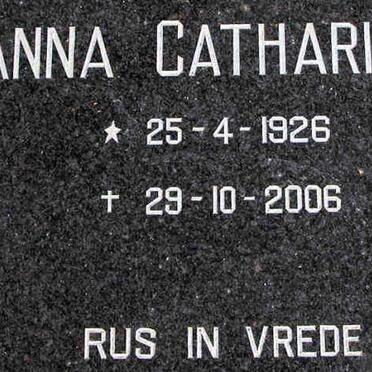 MAAS Anna Catharina 1926-2006