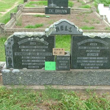 NELL Hermanus Jacob Albertus 1907-1953 &amp; Olive 1912-1968
