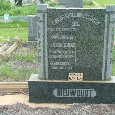 NIEUWOUDT Frederick Coenraad 1914-1958