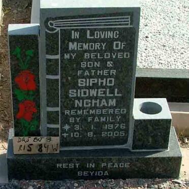 NCHAM Sipho Sidwell 1976-2005