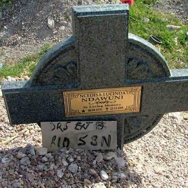 NDAWUNI Ncedisa Lucinda 1970-2006