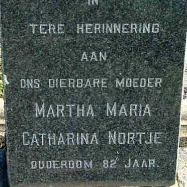 NORTJE Martha Maria Catharina 