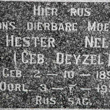 NEL Hester nee DEYZEL 1897-1956
