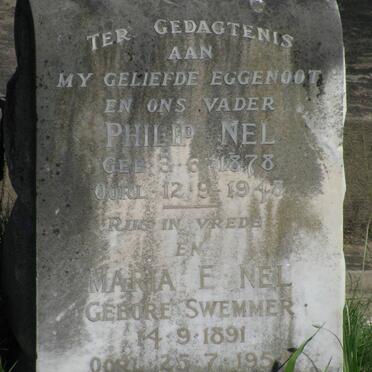NEL Philip 1878-1943 &amp; Maria E. SWEMMER 1891-195?