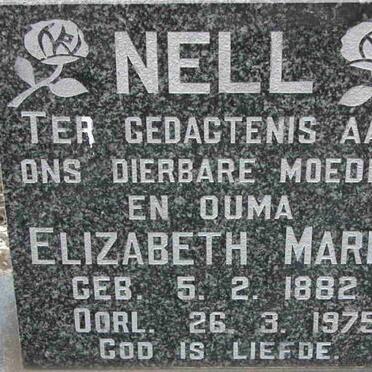 NELL Elizabeth Maria 1882-1975