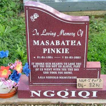 NGQIQI Masabatha Pinkie 1984-2003