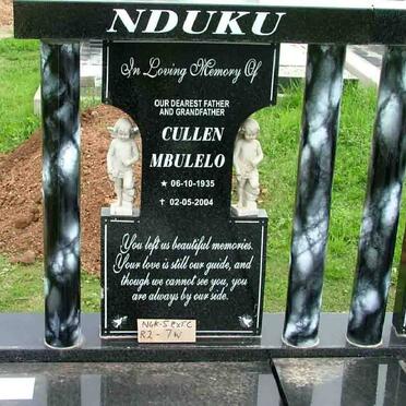 NDUKU Cullen Mbulelo 1935-2004 &amp; Thenjiwe Gloria 1938-2004