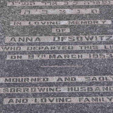 OFSOWITZ Anna -1953