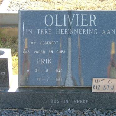 OLIVIER Frik 1930-1989