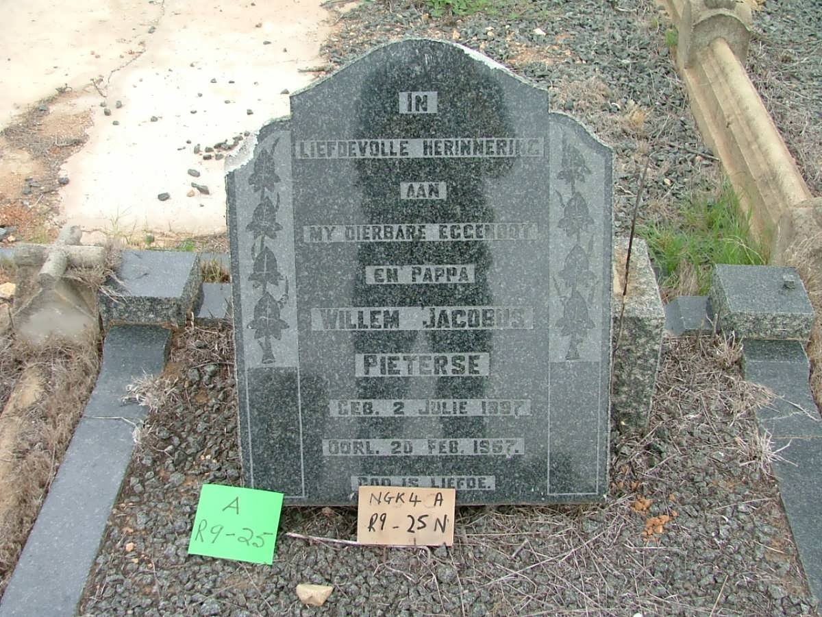 PIETERSE Willem Jacobus 1897-1967
