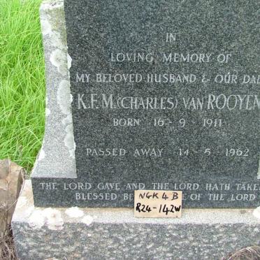 ROOYEN K.F.M., van 1911-1962