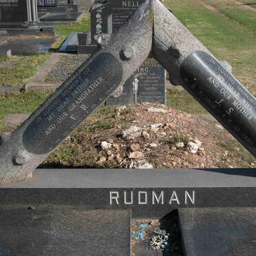 RUDMAN E.R. 1900-1982 &amp; J.S. 1906-1980