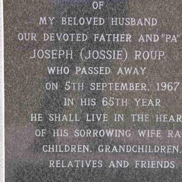 ROUP Joseph -1967 &amp; Rachel GAWRONSKY -1972
